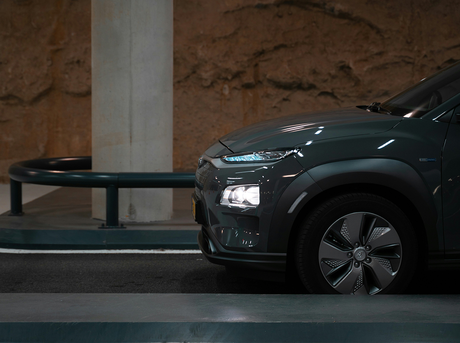 hyundai kona vert avant